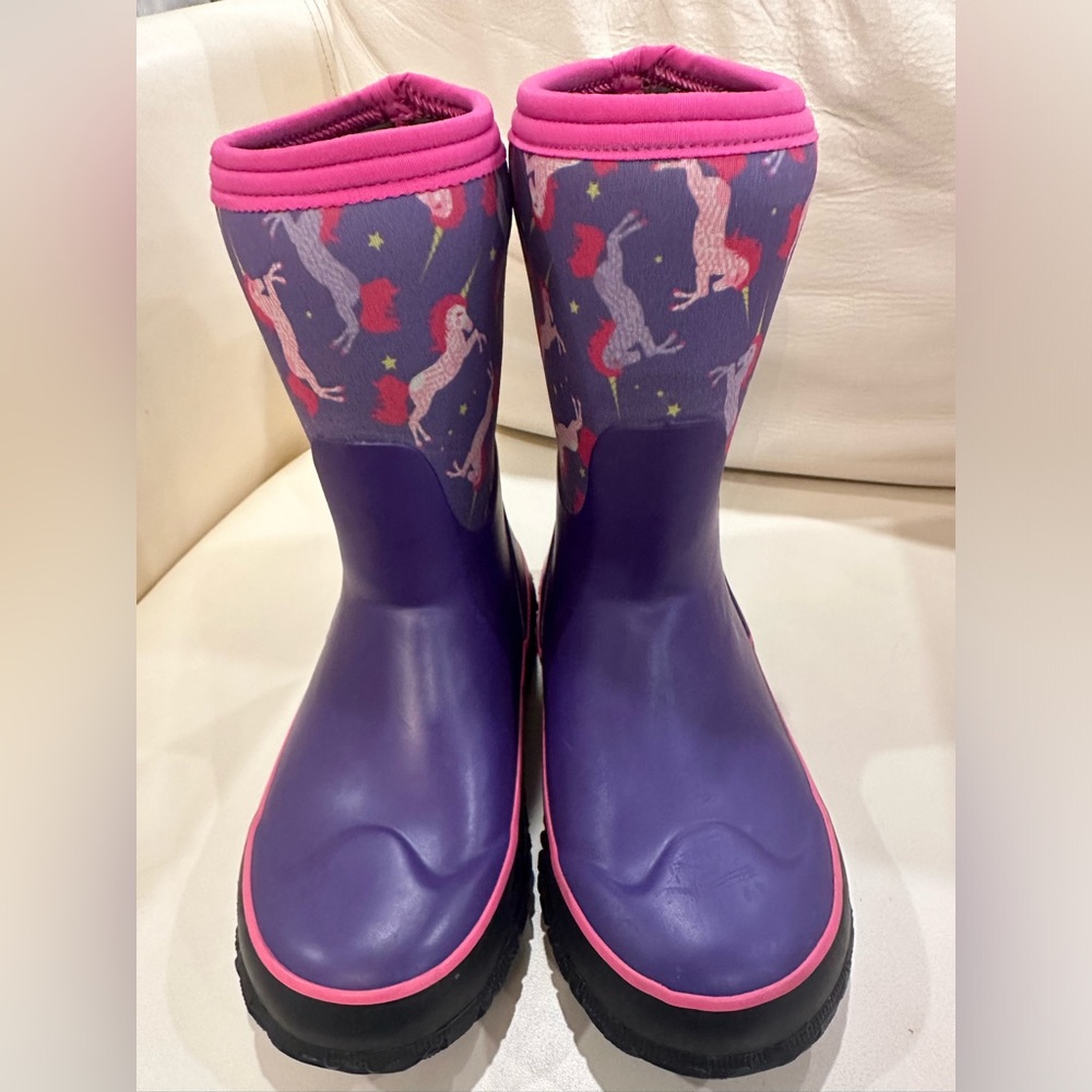 Unicorn Purple Kids Boots